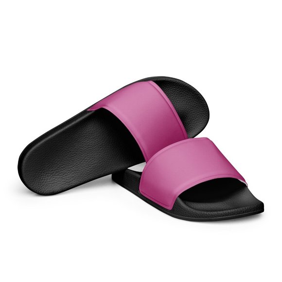 Plain Pink Slide Sandals (Customizable) - Picture 1 of 2